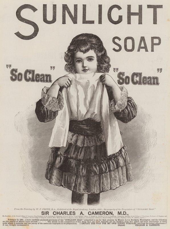 Annonse, Sunlight Soap av William Powell Frith