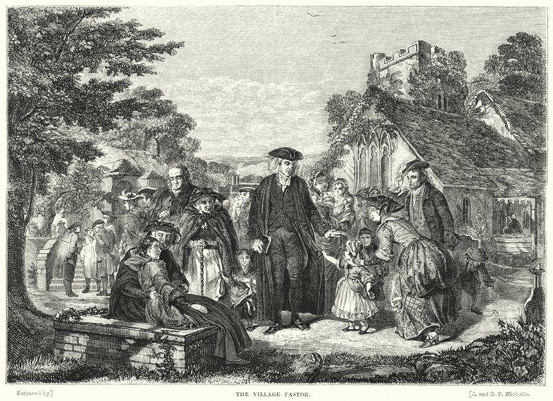 Landsbypastoren av William Powell after Frith