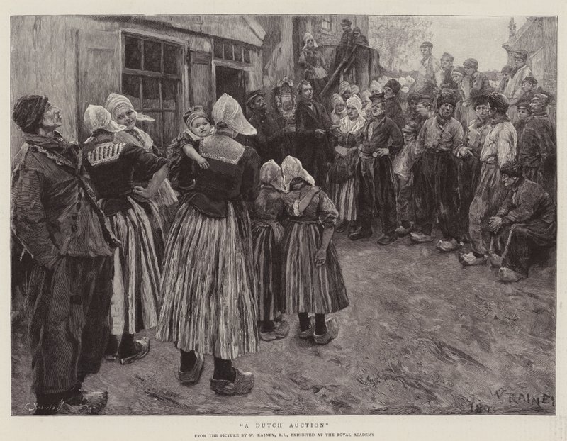 En nederlandsk auksjon av William Rainey