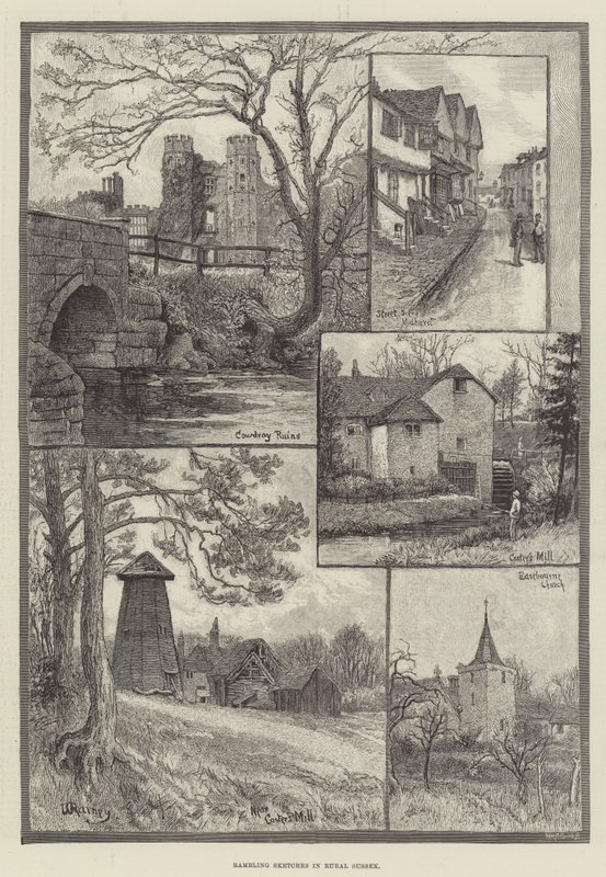 Vandrende skisser i Rural Sussex av William Rainey