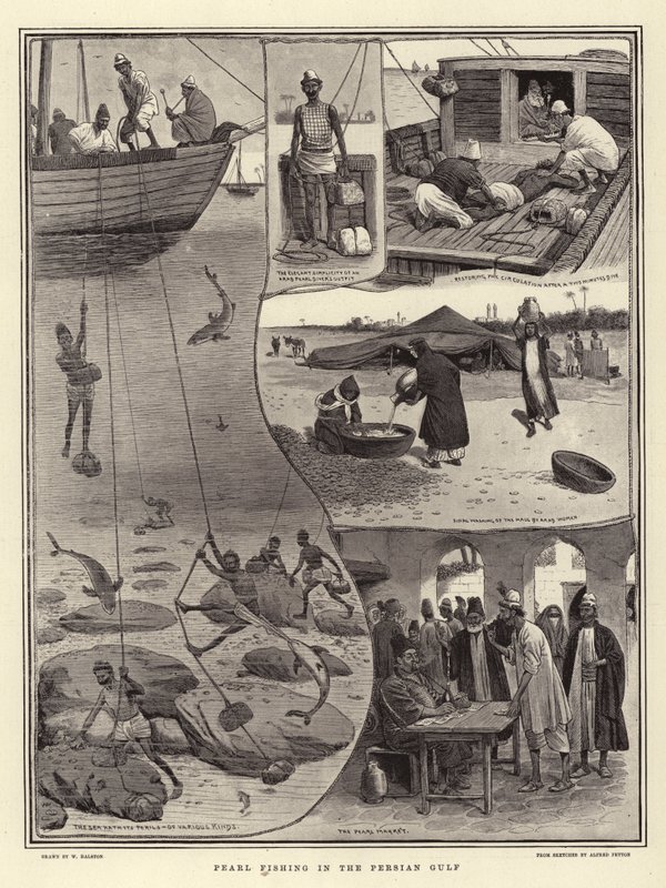 Perlefiske i Persiabukta av William Ralston