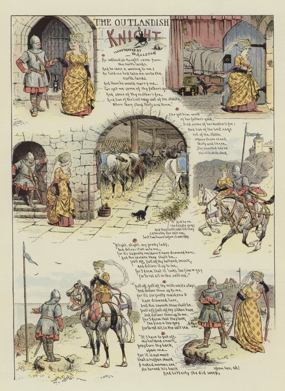 The Outlandish Knight (chromolitho) av William Ralston