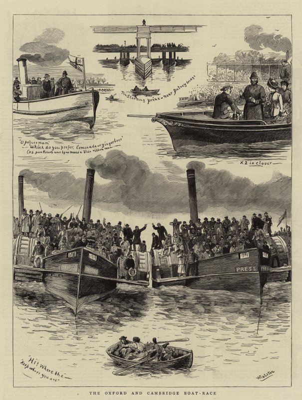 Oxford og Cambridge Boat-Race av William Ralston