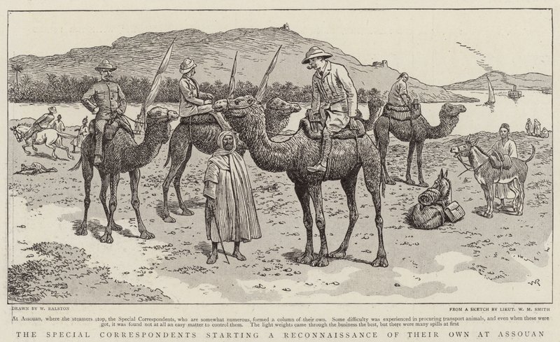 Spesialkorrespondentene starter en egen rekognosering ved Assouan av William Ralston