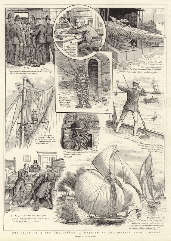 The Story of a Cup Challenger, en advarsel til Millionaire Yacht-eiere av William Ralston