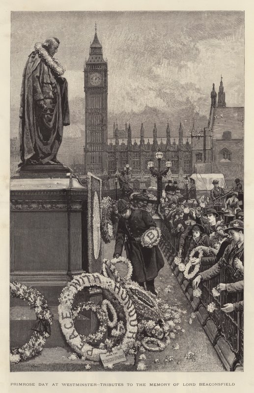 Primrose Day i Westminster, hyllest til minnet om Lord Beaconsfield av William Small
