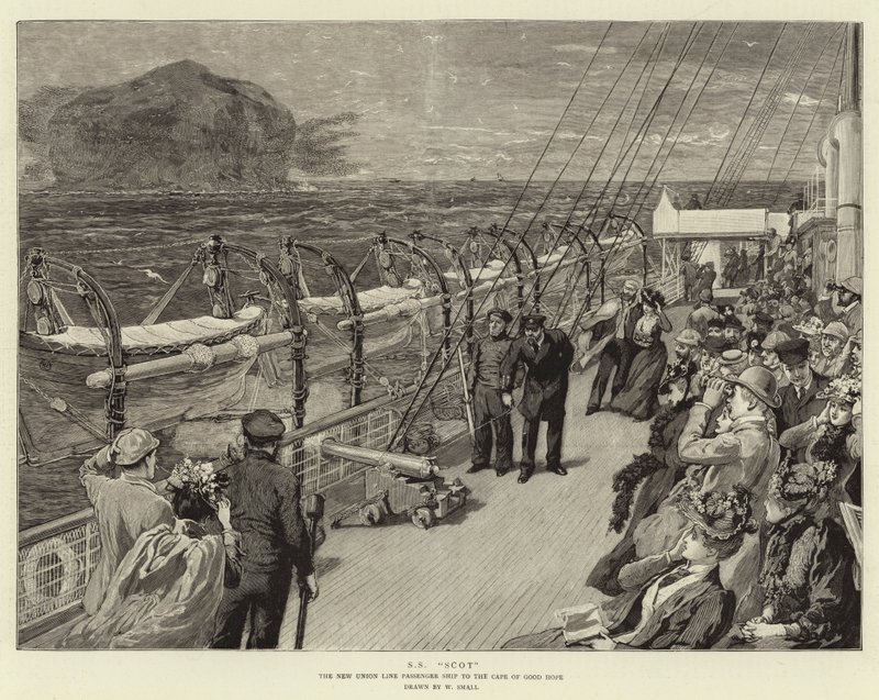 SS Scot, New Union Line-passasjerskipet til Kapp det gode håp av William Small