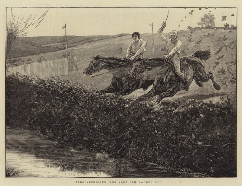 Steeplechasing, det siste gjerdet, før av William Small