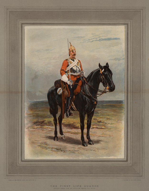 De første livvaktene (chromolitho) av William Small