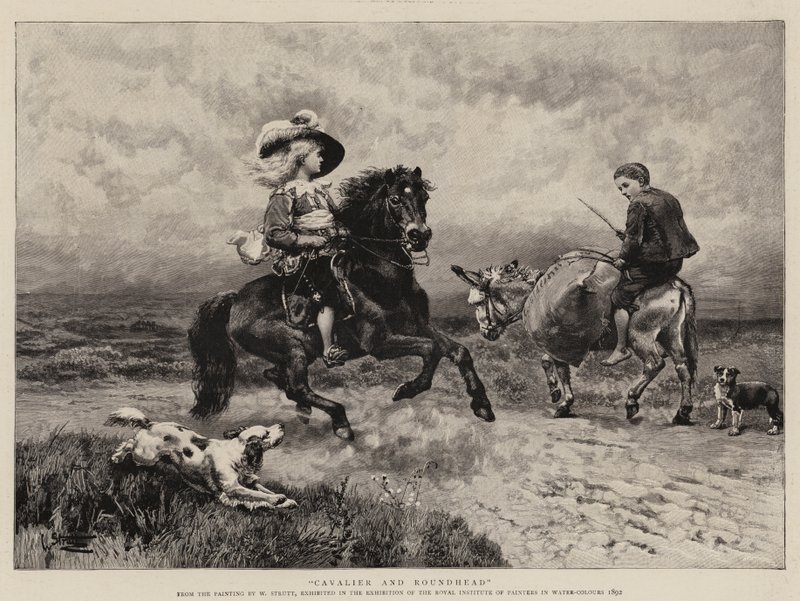 Cavalier og Roundhead av William Strutt