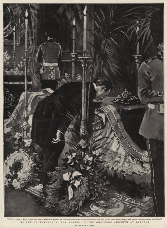 An Act of Reverence, keiseren i Chapelle Ardente i Osborne av William T. Maud