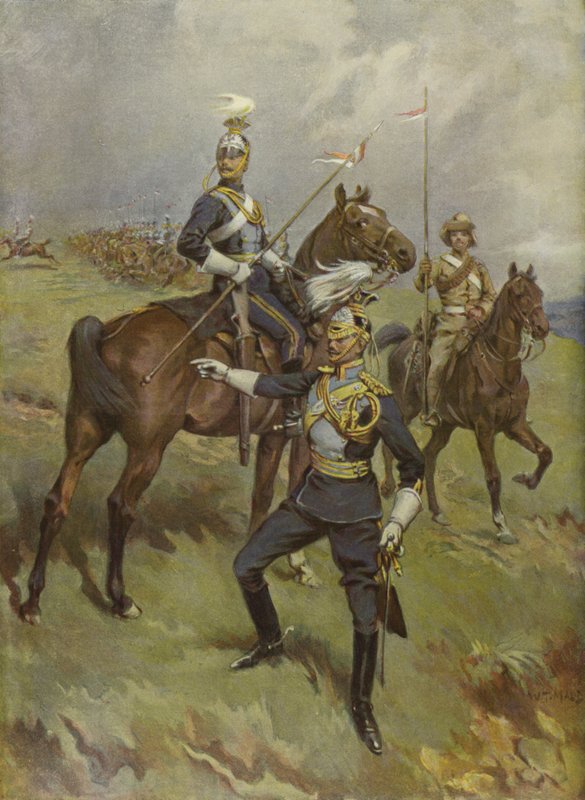 Britiske soldater fra den 21. (Empress of Indias) Lancers av William T. Maud