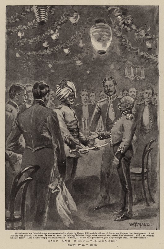 Øst og vest, kamerater av William T. Maud