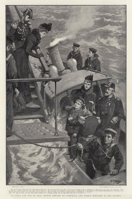 Så nær og likevel så langt, prins Edward av Cornwall og York ønsker velkommen til sin far av William T. Maud