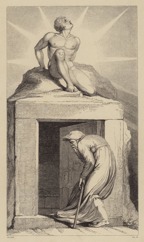 Deaths Door, illustrasjon for Robert Blairs dikt The Grave av William after Blake