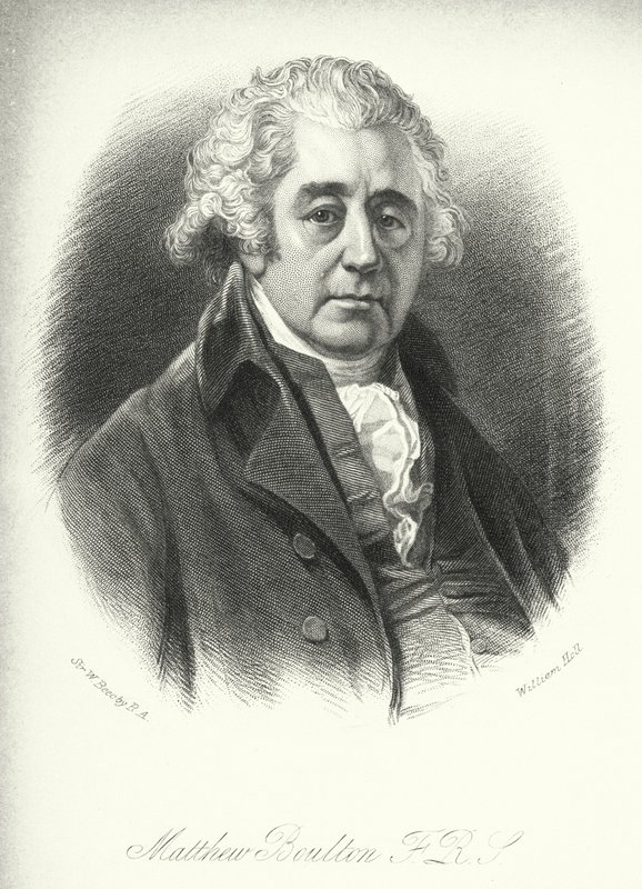 Matthew Boulton, FRS (gravering) av William (after) Beechey