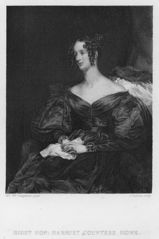 Harriet grevinne Howe (gravering) av William (after) Carpenter