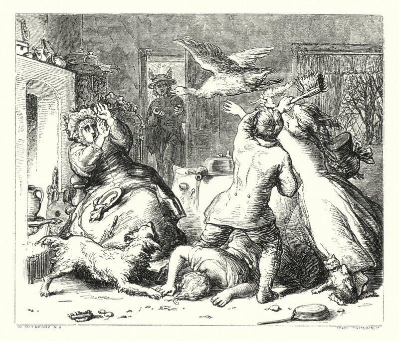 Gåsen (gravering) av William (after) Mulready