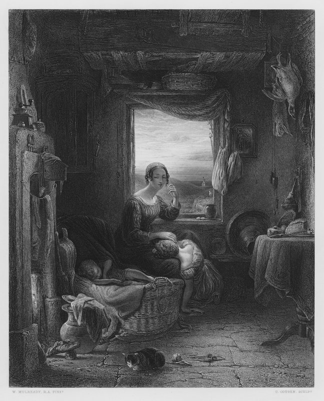 The Home-Expected, fra bildet i Royal Collection (gravering) av William (after) Mulready