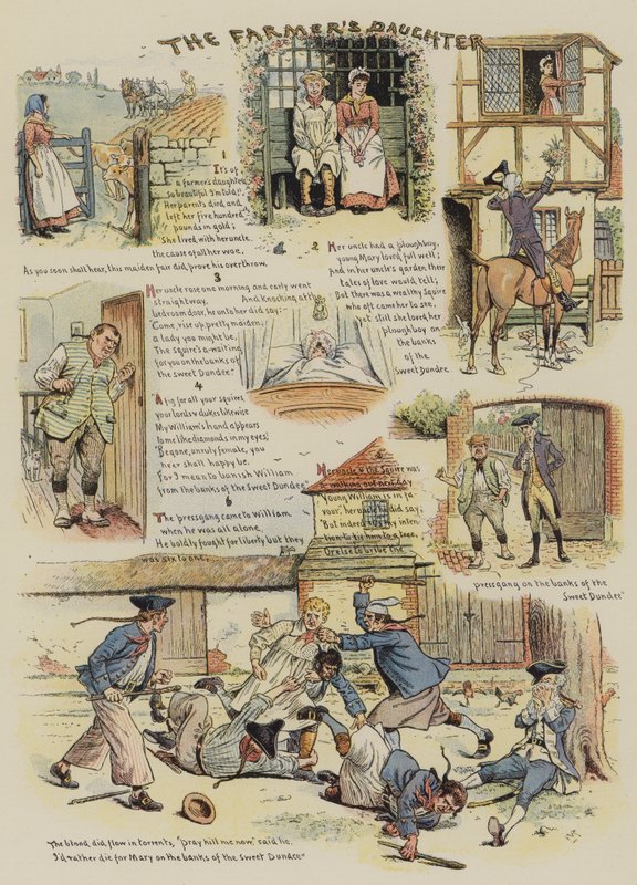 Bondens datter (chromolitho) av William (after) Ralston