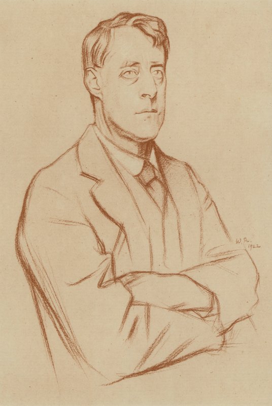 Laurence Binyon (litho) av William (after) Rothenstein