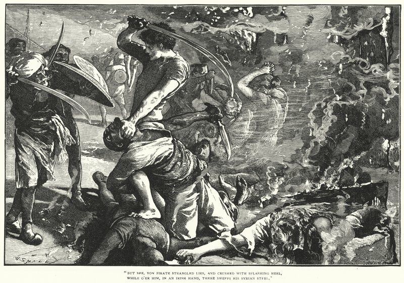 The Sack of Baltimore (gravering) av William (after) Small