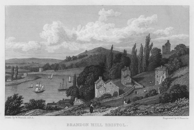 Brandon Hill, Bristol (gravering) av William (after) Westall