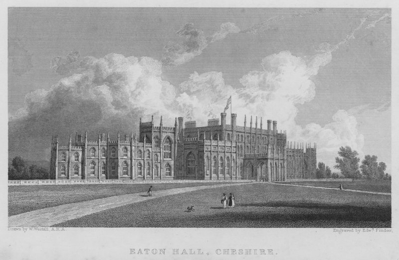 Eaton Hall, Cheshire (gravering) av William (after) Westall