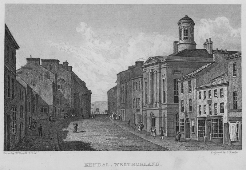 Kendal, Westmorland (gravering) av William (after) Westall