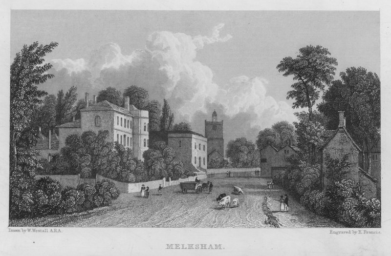 Melksham (gravering) av William (after) Westall
