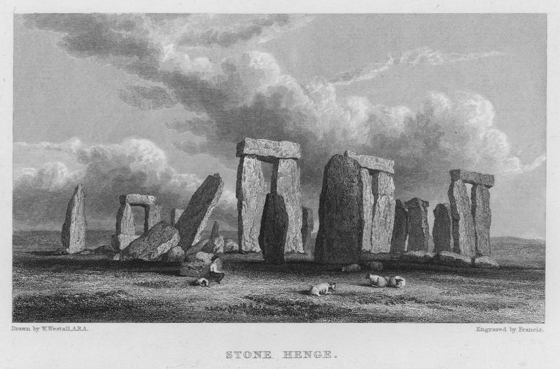 Stonehenge (engraving) av William (after) Westall