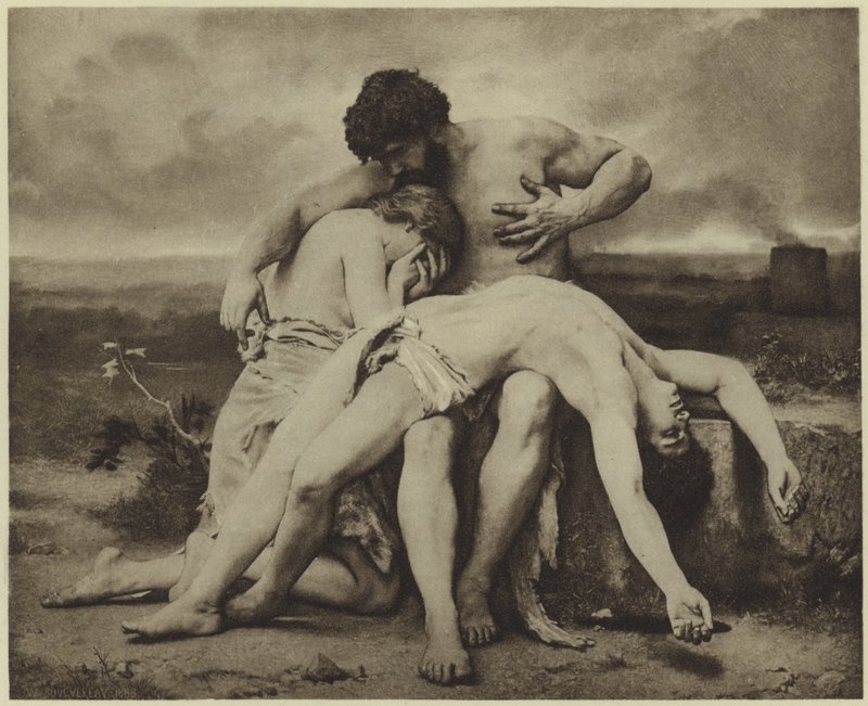 Den første sorgen (fotogravyr) av William Adolphe Bouguereau