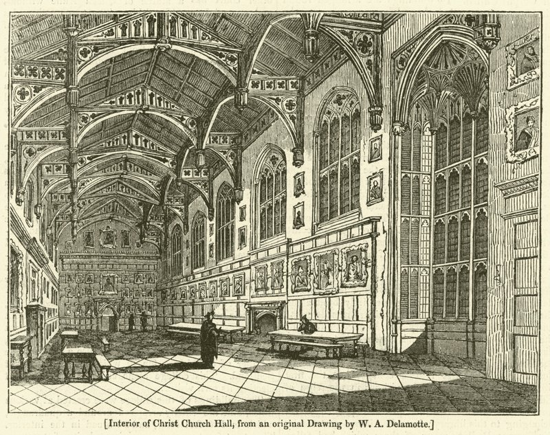 Interiøret i Christ Church Hall av William Alfred Delamotte