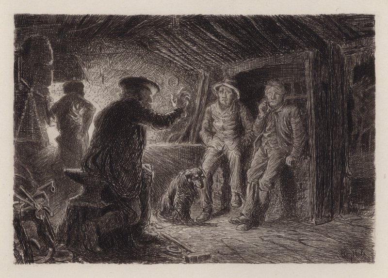 An Awesome Tale (gravering) av William Brassey (after) Hole