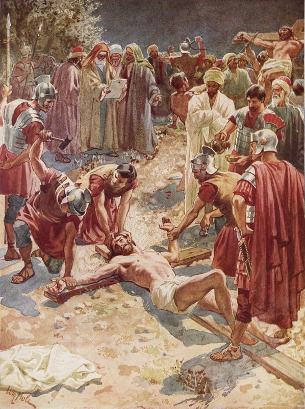Jesus blir korsfestet av William Brassey Hole
