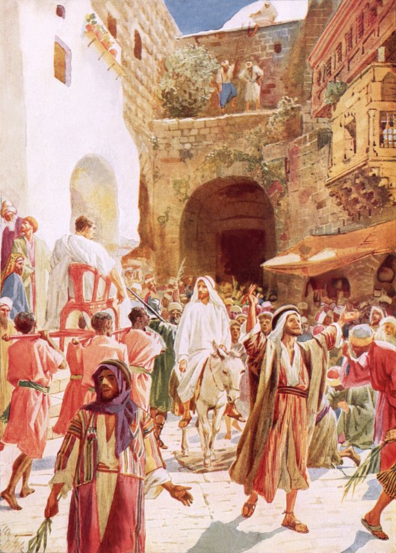 Jesus går inn i Jerusalem av William Brassey Hole