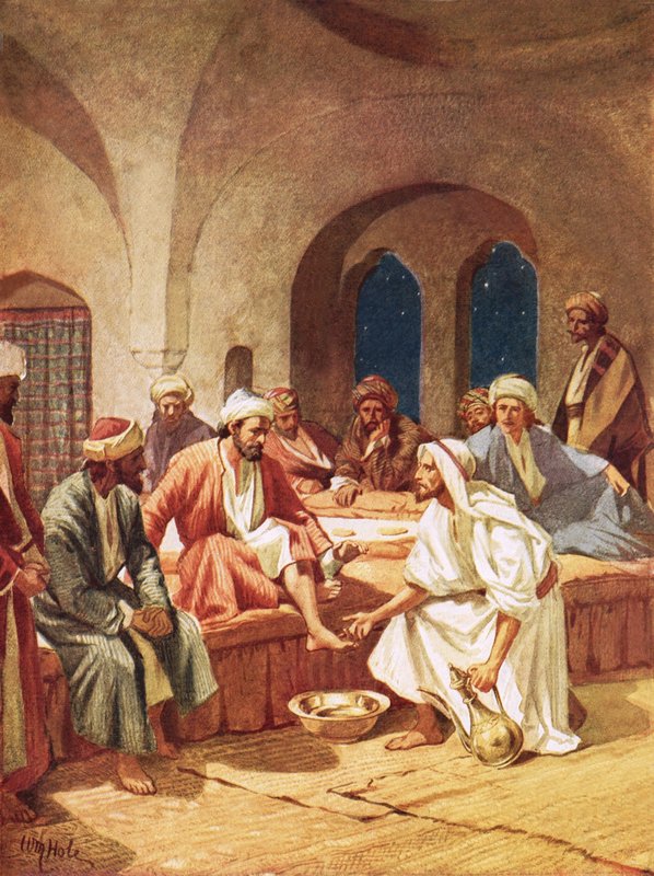 Jesus vasket sine disiplers føtter av William Brassey Hole