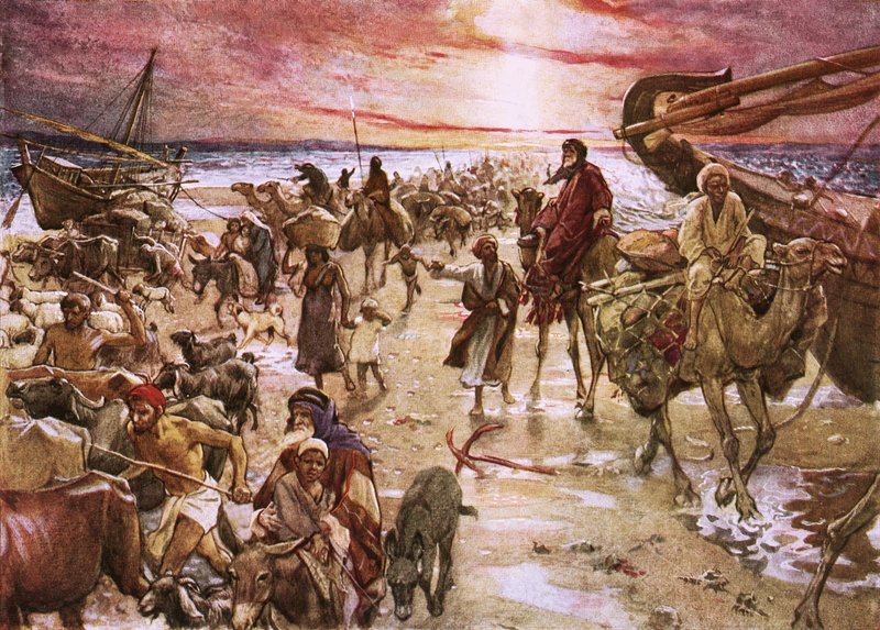 Passasjen av Rødehavet av William Brassey Hole