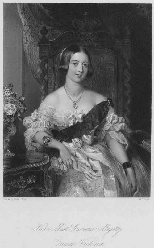 Hennes nådigste Majestet Dronning Victoria (gravering) av William Charles (after) Ross
