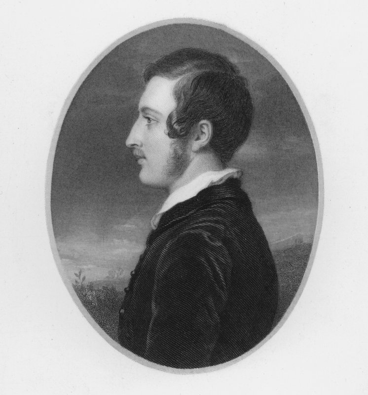Prins Albert, i en alder av tjue (gravering) av William Charles (after) Ross