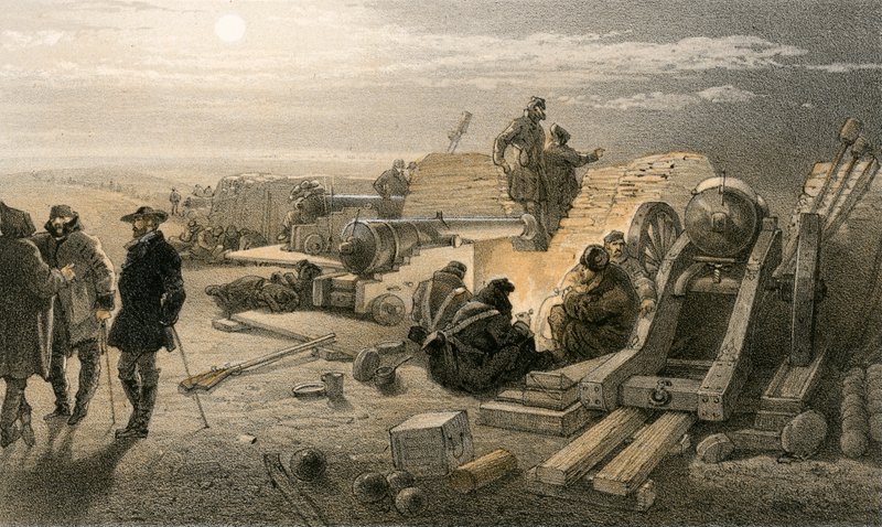 En rolig natt i batteriene, Greenhill Battery (Major Chapman