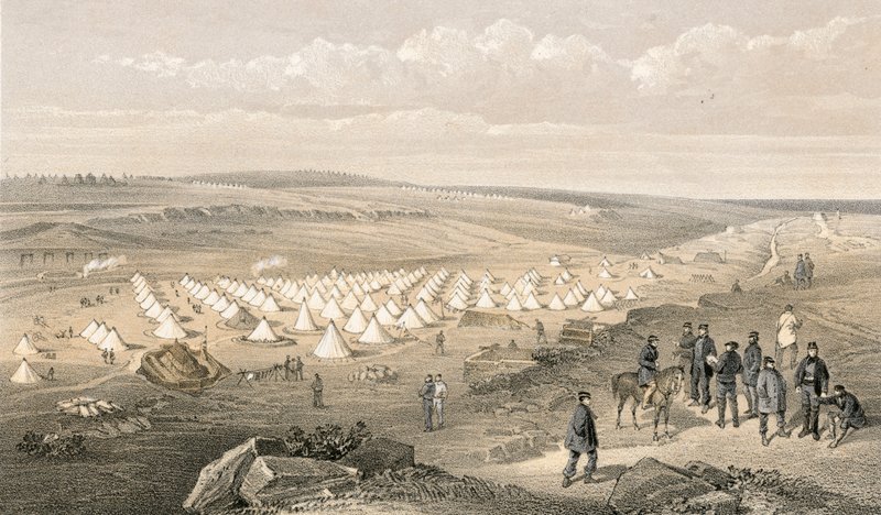 Leir av marinebrigaden før Sebastopol av William Crimea Simpson