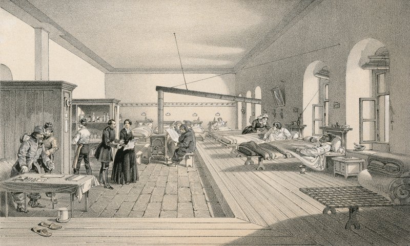 En av avdelingene på sykehuset i Scutari av William Crimea Simpson
