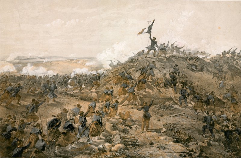 Angrepet på Malakoff av William Crimea Simpson