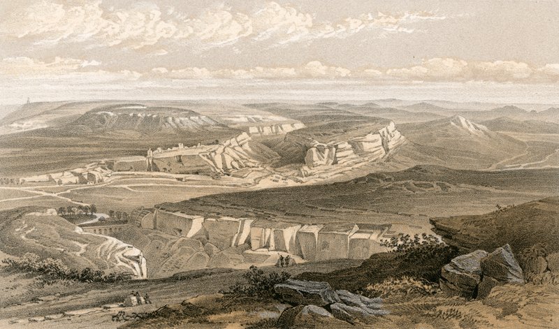 Ruinene av Inkermann og City of Caverns av William Crimea Simpson