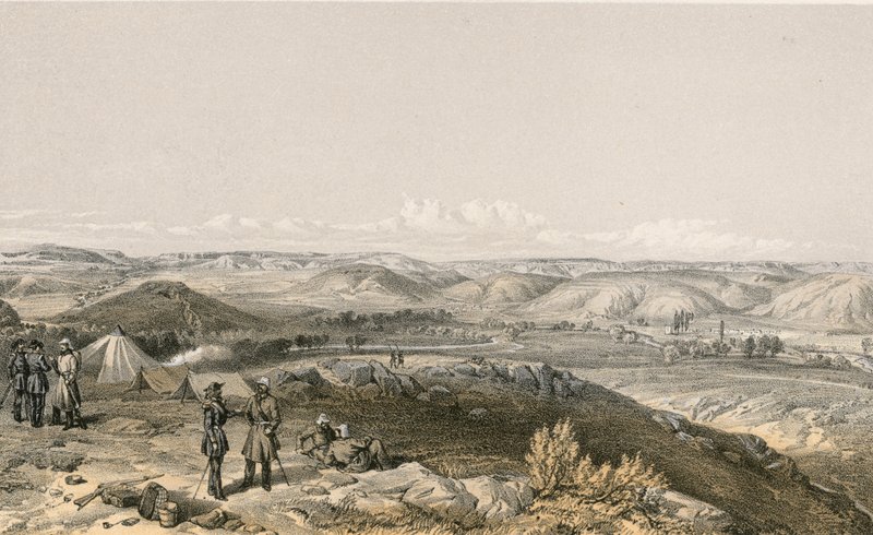 Tchernaya-dalen, ser nordover av William Crimea Simpson