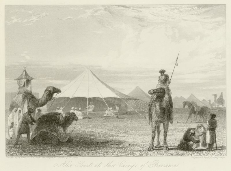 Alis telt i Camp of Benonn av William Daniell