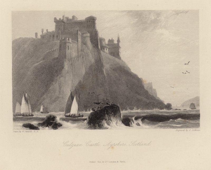 Culzean Castle i Ayrshire i Skottland av William Daniell