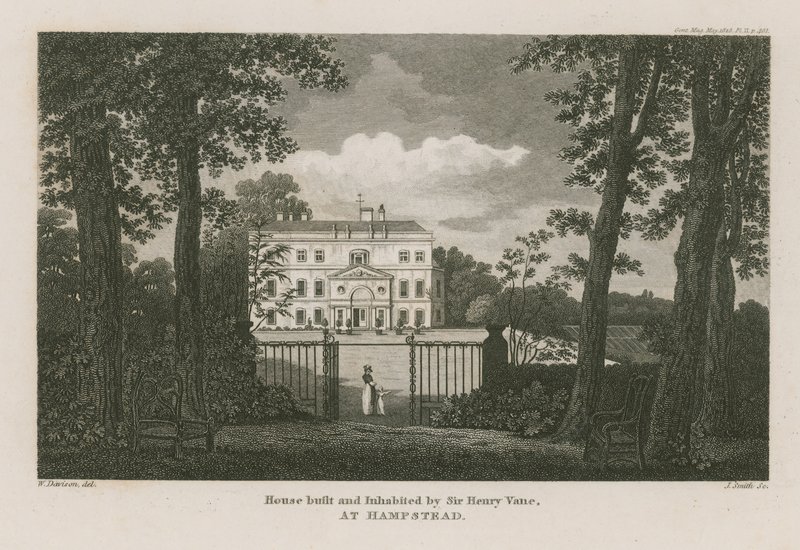 Hus bygget og bebodd av Sir Henry Vane på Hampstead av William Davison