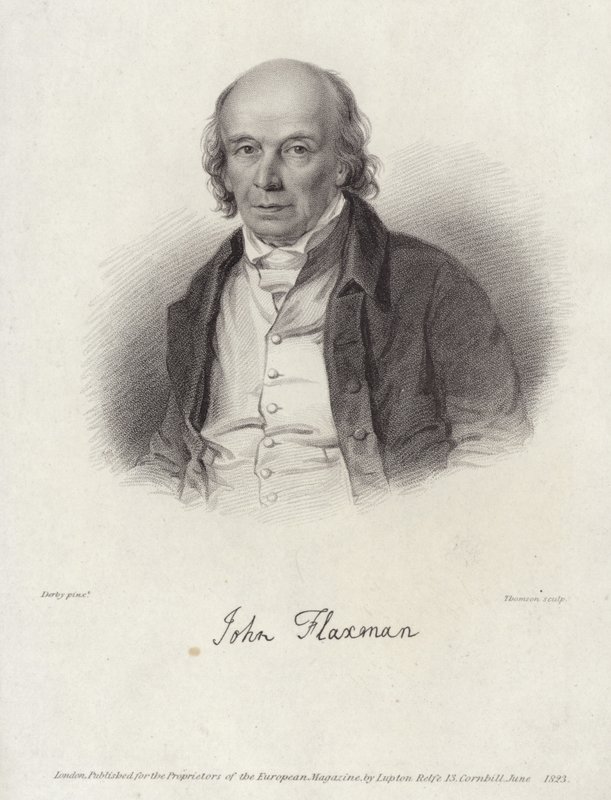 Portrett av John Flaxman av William Derby